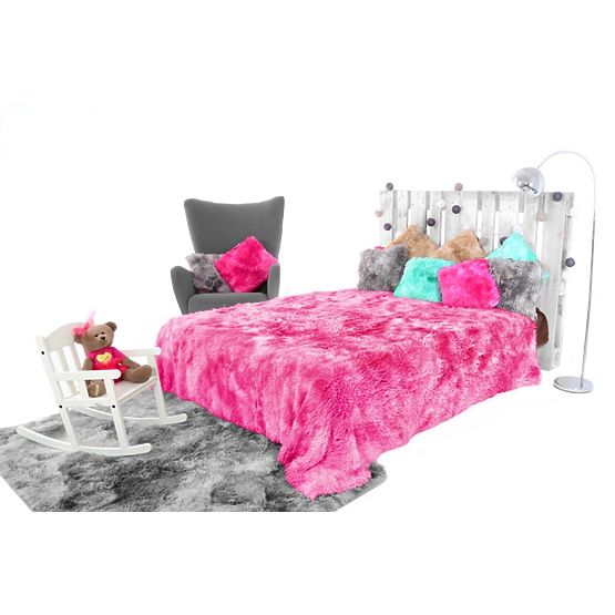Narzuta/koc ELMO OMBRE PINK