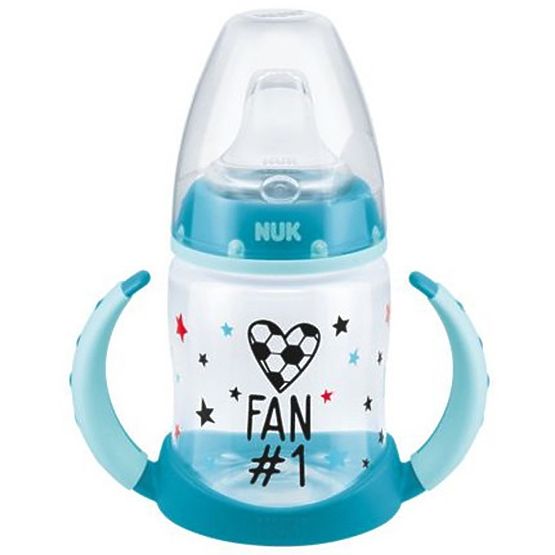 Niemowlę butelka do nauczanie NUK Football 150 ml turkusowa
