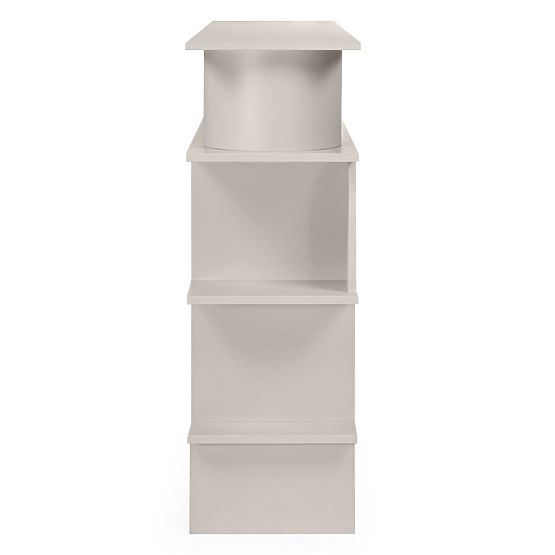 Niska półka Rangali, kaszmirowa, zaokrąglona