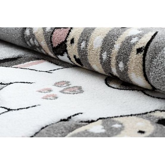 Okrągły dywan PETIT JEDNOROŻEC, szary