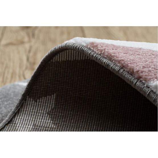 Okrągły dywan PETIT - Jednorożec - szary