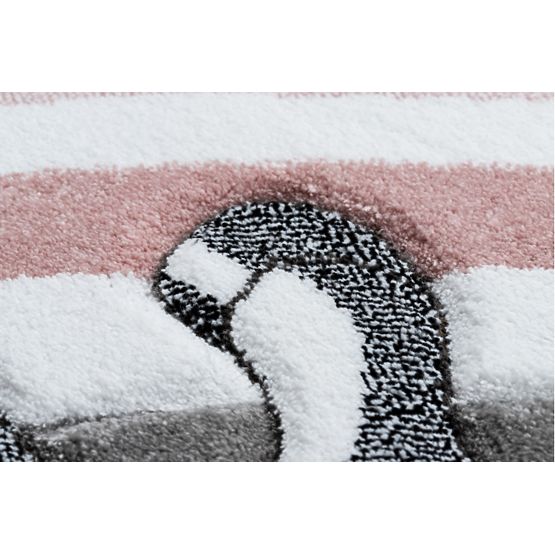 Okrągły dywan PETIT - Jednorożec - szary