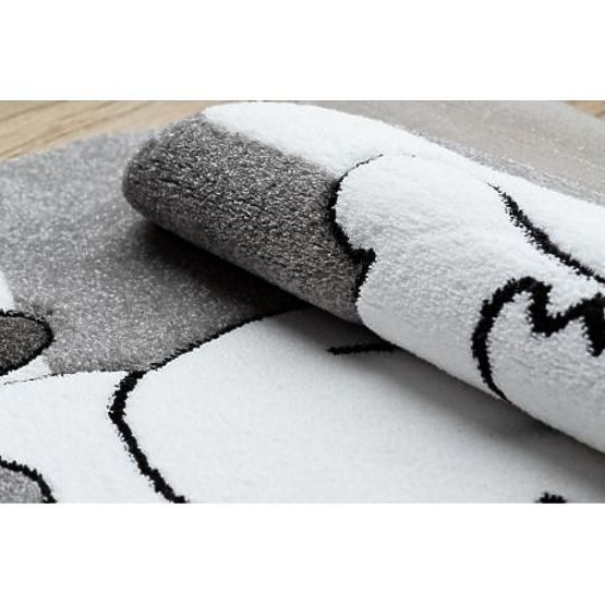 Okrągły dywan PETIT SZCZENIĘ, szary