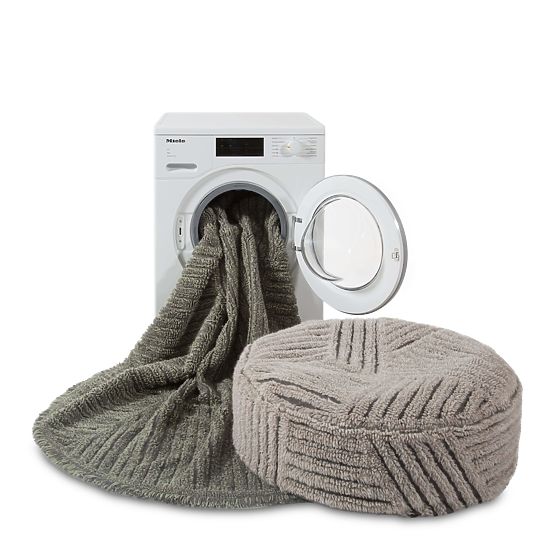 Okrągły pufowy worek fasolowy - Lorena Canals