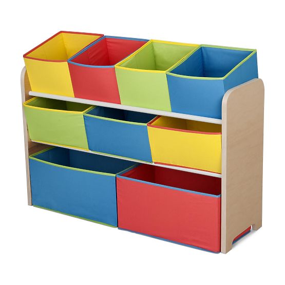 Organizer na zabawki wielokolorowy