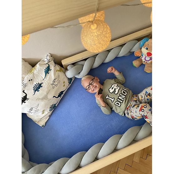 Osłona plecionki 360 cm - szara