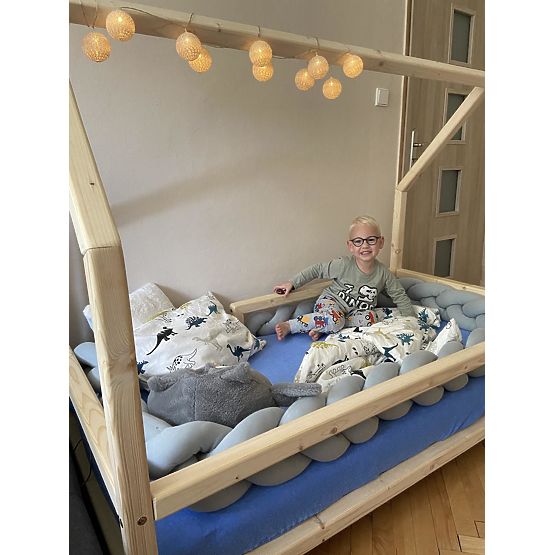 Osłona plecionki 360 cm - szara