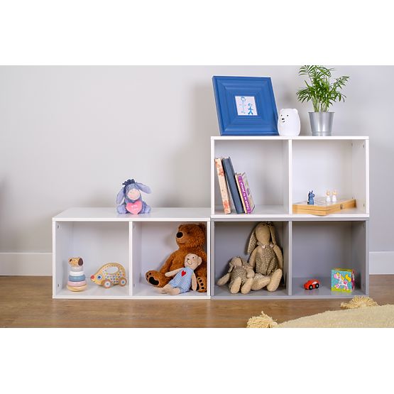 Ourbaby - Dziecięcy system regałowy 3w1 - biało-szary
