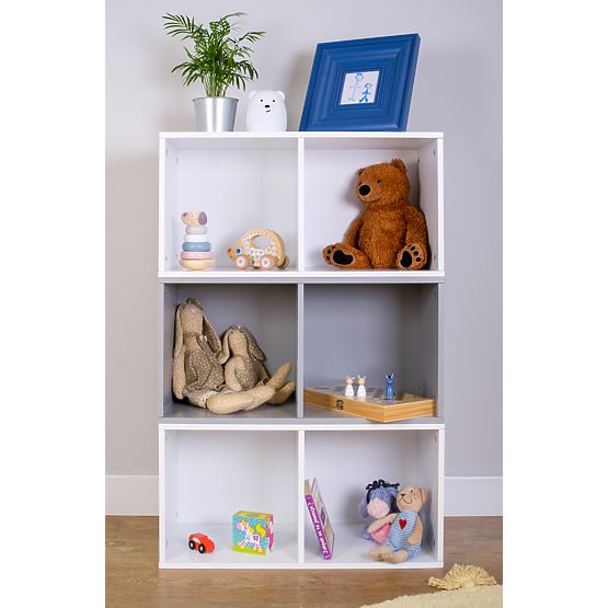 Ourbaby - Dziecięcy system regałowy 3w1 - biało-szary
