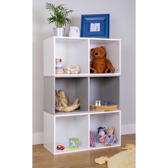 Ourbaby - Dziecięcy system regałowy 3w1 - biało-szary
