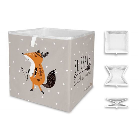 Pan. Pudełko do przechowywania Little Fox, aby być odważnym
