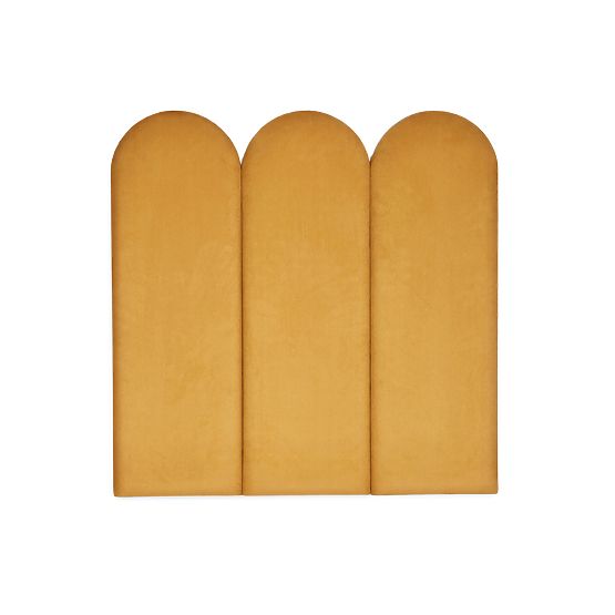 Panel tapicerowany Łuk - musztardowy
