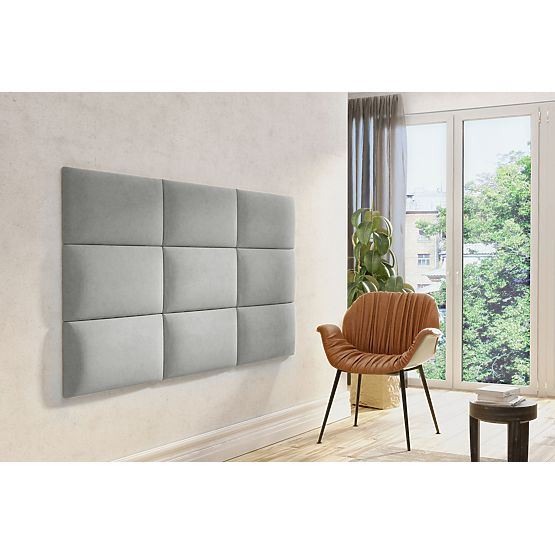 Panel tapicerowany Klasic - srebrny