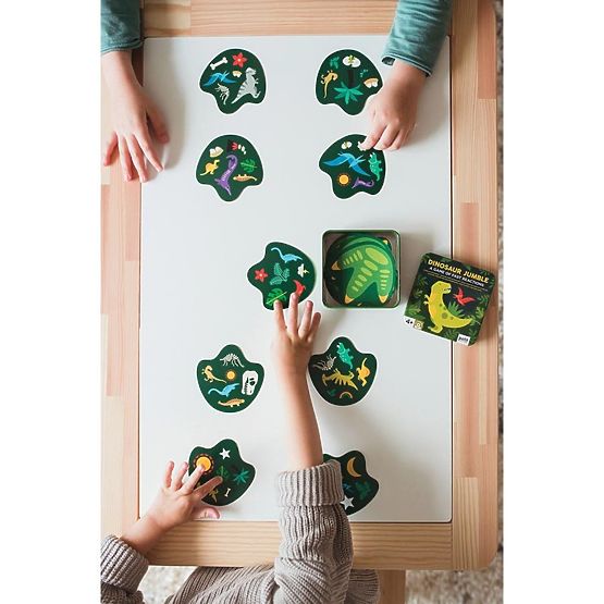 Gra karciana Petit Collage Dinosaur