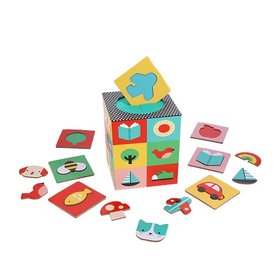 Petit Collage Sensoryczne puzzle Znajdź ulubiony przedmiot