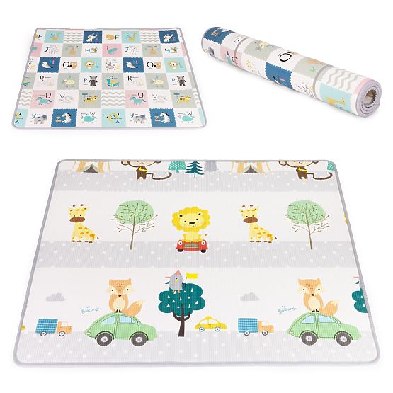 Piankowa edukacyjna dwustronna mata do rolowania z alfabetem ECOTOYS dla dzieci