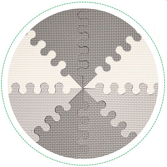 Piankowa edukacyjna mata puzzle 20 szt. 127x157cm ECOTOYS