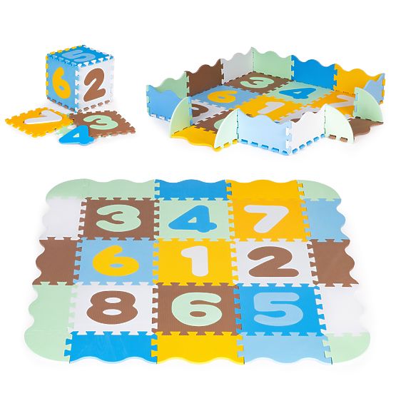 Piankowa edukacyjna mata puzzle kojec dla dzieci