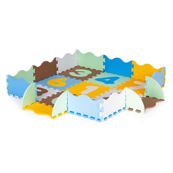 Piankowa edukacyjna mata puzzle kojec dla dzieci