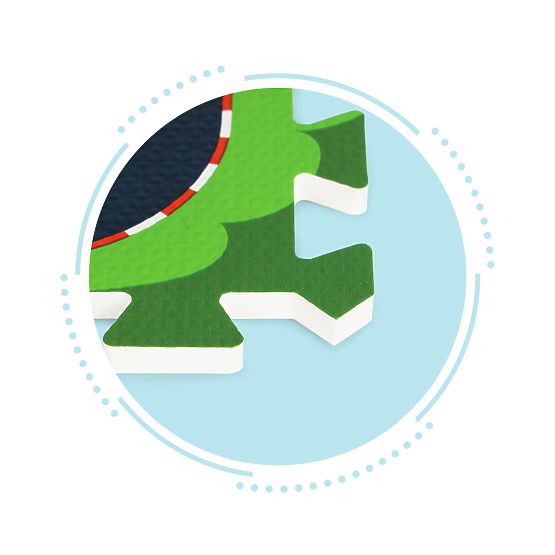 Piankowa mata dla dzieci puzzle miasto ulice drogi IPLAY