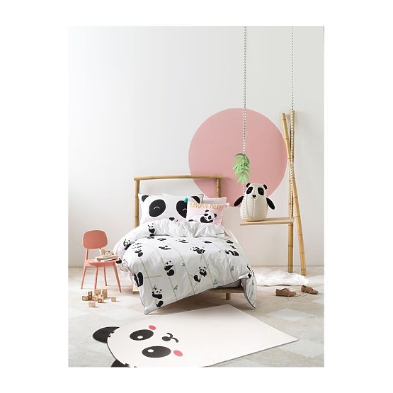 Piankowa podłoga z puzzlami - Panda