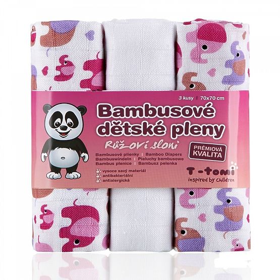 Pieluszki bambusowe z nadrukiem