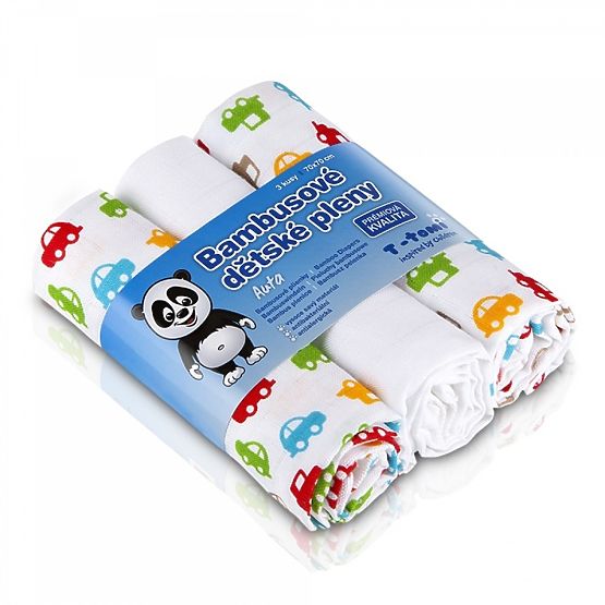 Pieluszki bambusowe z nadrukiem