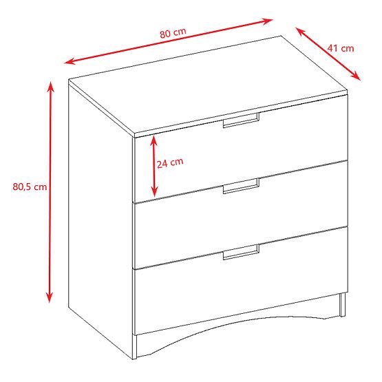 Komoda Classic - biała