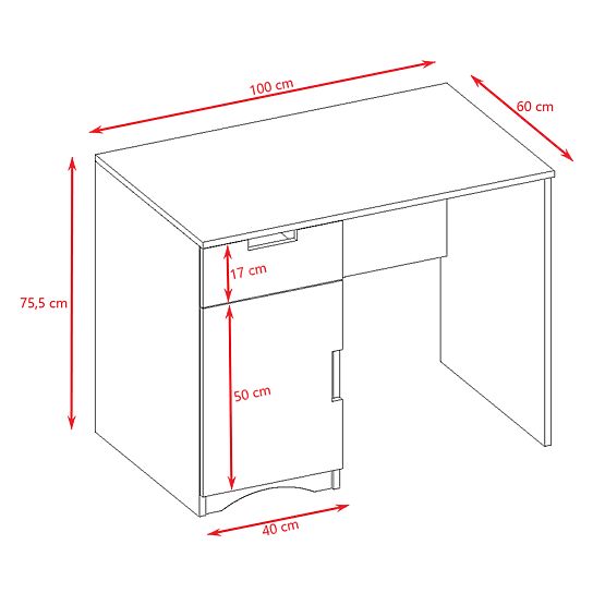 Pisanie stół Classic - biały