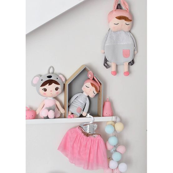 Plecak z uszkami METOO - szary