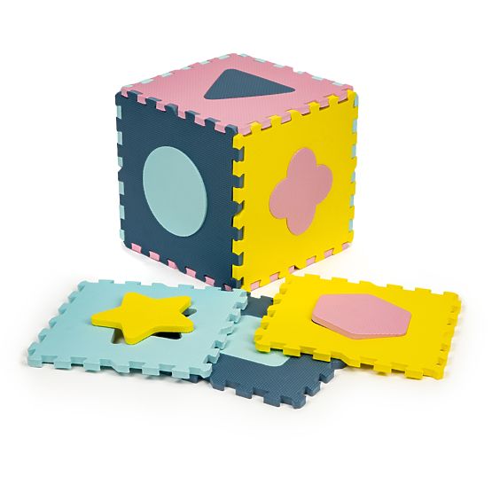 Mata piankowa - puzzle w pastelowych kolorach