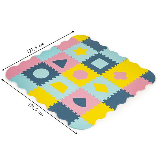 Mata piankowa - puzzle w pastelowych kolorach