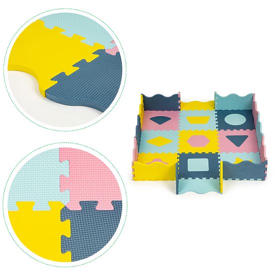 Mata piankowa - puzzle w pastelowych kolorach