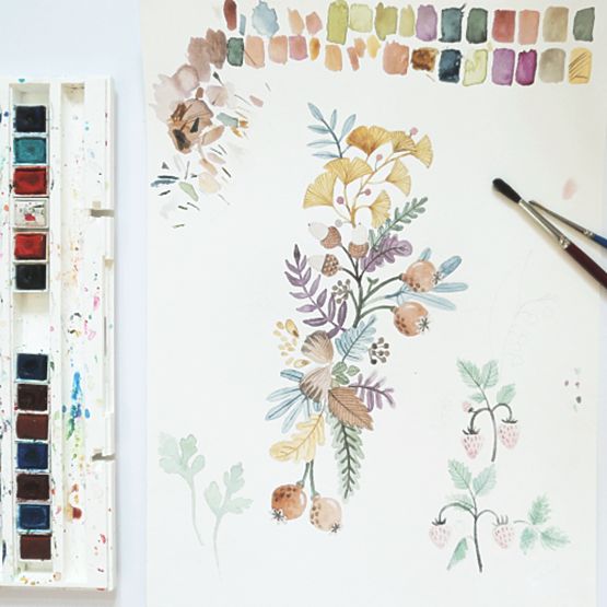 Poduszka z uszami Sekretny ogród