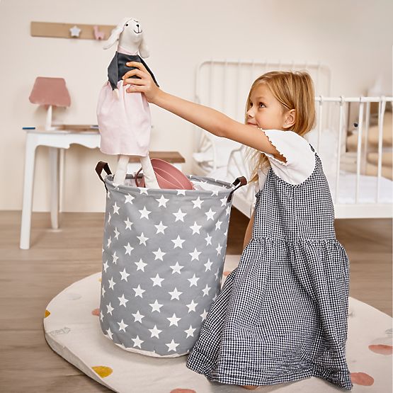 Kosz na zabawki - gwiazdki