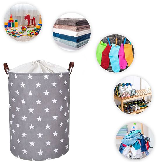 Kosz na zabawki - gwiazdki