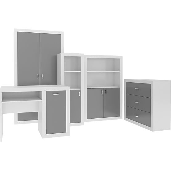 Półka Filip wielki - biało-szary