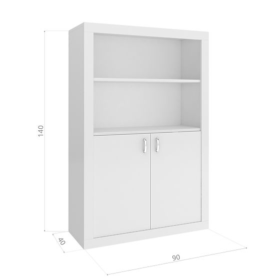 Półka Filip wielki - biało-szary