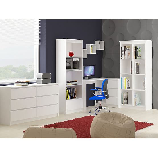 PÓŁKA ŚCIENNA K 25x25cm ZESTAW 3szt BIAŁA