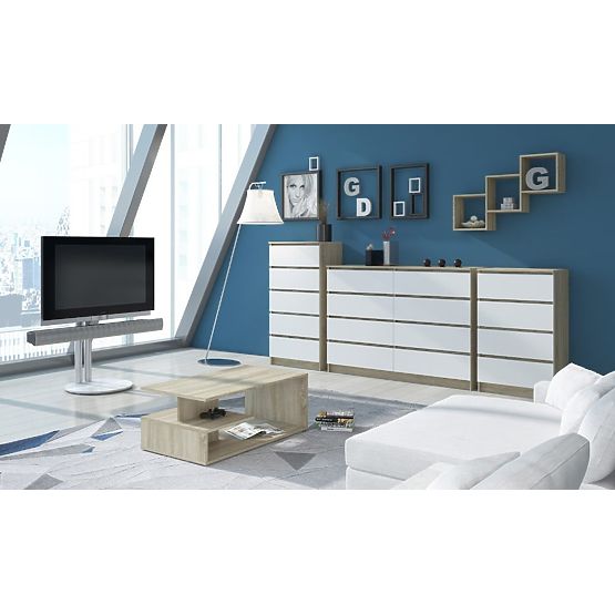 PÓŁKA ŚCIENNA K 25x25cm ZESTAW 3szt DĄB SONOMA