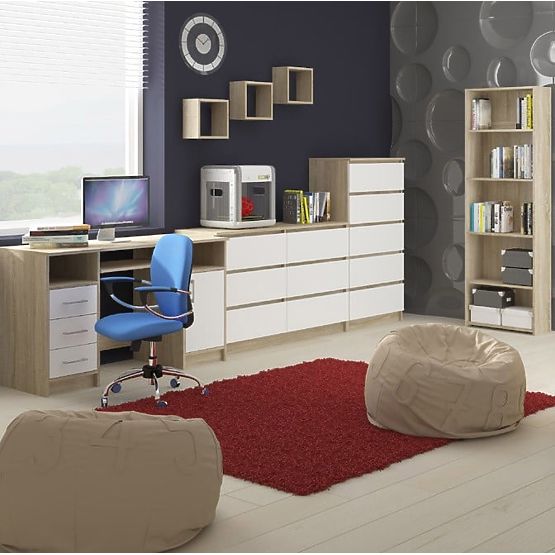 PÓŁKA ŚCIENNA K 25x25cm ZESTAW 3szt DĄB SONOMA