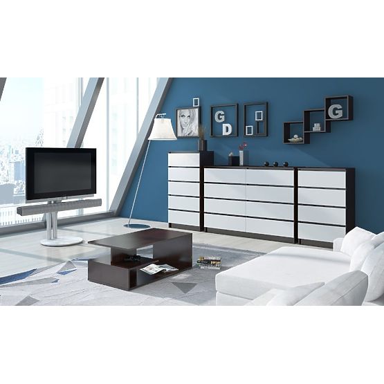 PÓŁKA ŚCIENNA K 25x25cm ZESTAW 3szt WENGE