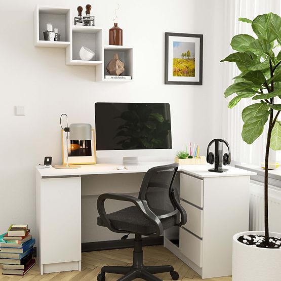 PÓŁKA ŚCIENNA STAR BIAŁA