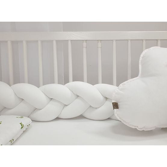 Poręcz pleciona 240 cm - kolor biały