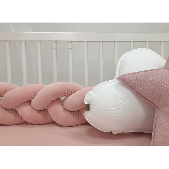 Poręcz pleciona 240 cm - stary róż