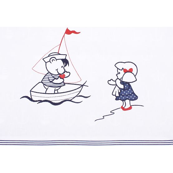 Pościel do łóżeczka dziecięcego 135x100 cm - Marine 069