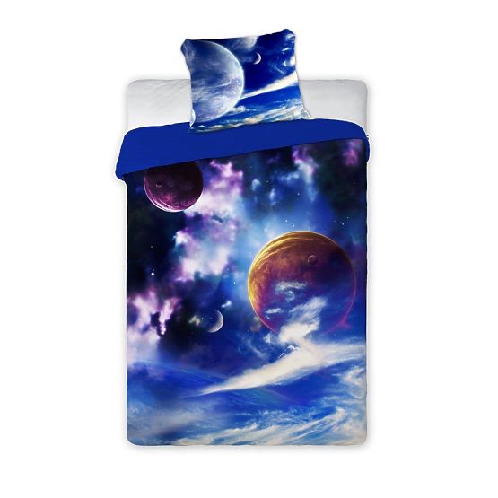 Pościel dziecięca 140x200 cm + 70x90 cm Kosmos