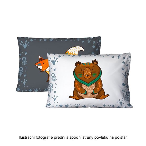 Pościel dziecięca Foxie - 140 x 200 cm + 70 x 90 cm