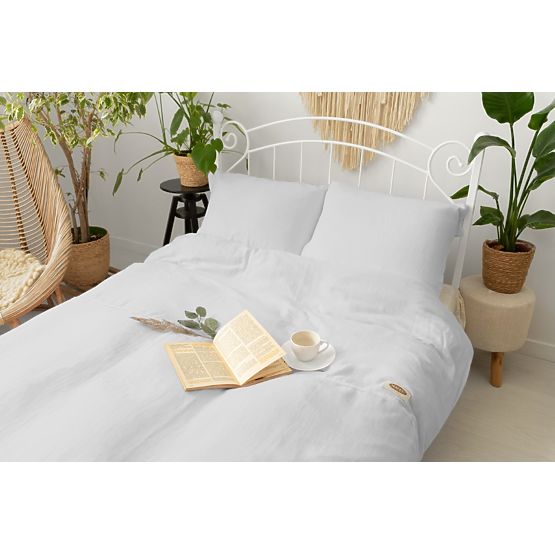 Pościel muślinowa 140x200 cm + 70x90 cm jasnoszara