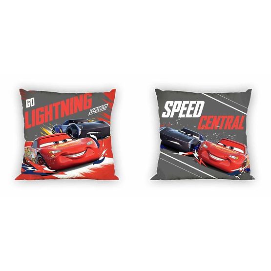 Powłoka do poduszka 40x40 Cars - Błysk McQueen i Jackson Grzmot